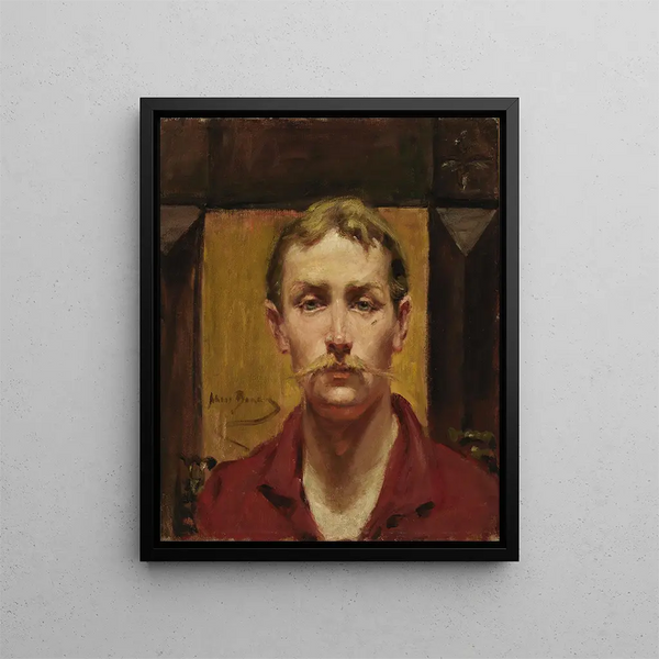 en blond man - Alice Pike Barney — inramlat konstverk på väggen