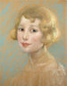 flicka blond - Alice Pike Barney — vy av konstverket
