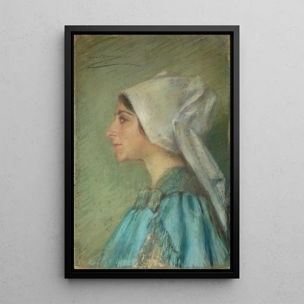Reproduktion av målningen Bonnet breton - Alice Pike Barney