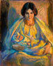 Par Lamplight - Alice Pike Barney — vy av konstverket