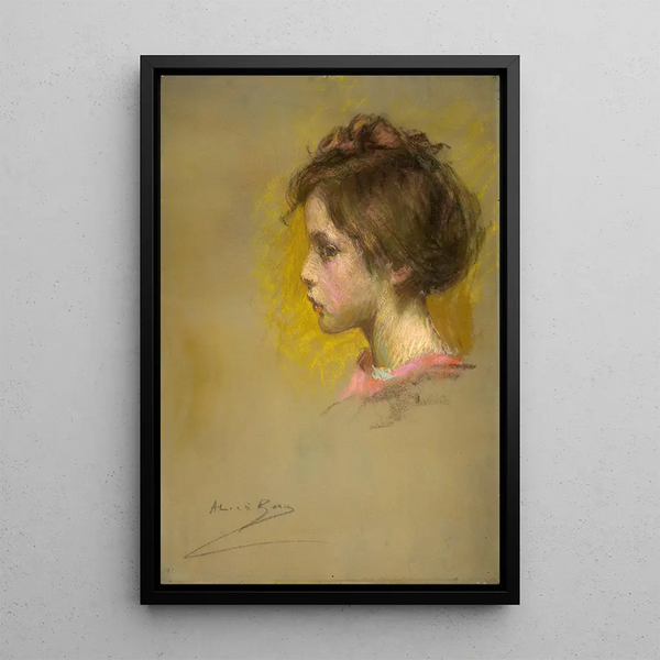Claudine - Alice Pike Barney — inramlat konstverk på väggen