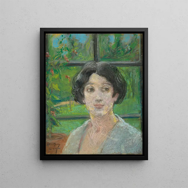 trädgårdsfönster - Alice Pike Barney — inramlat konstverk på väggen