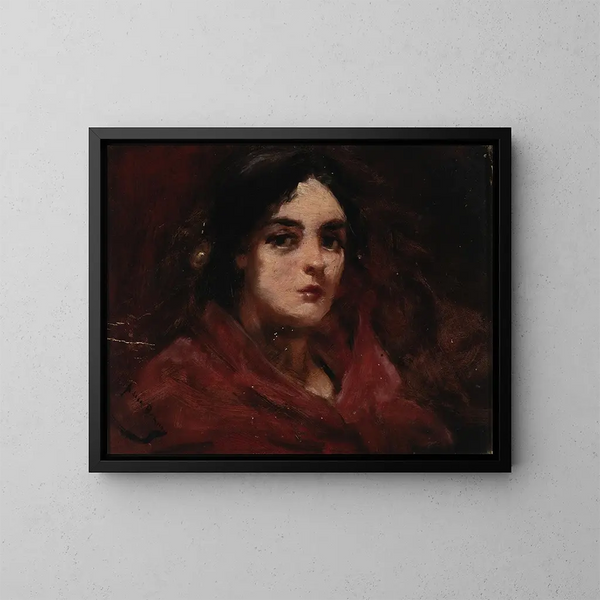 Gitan - Alice Pike Barney — inramlat konstverk på väggen