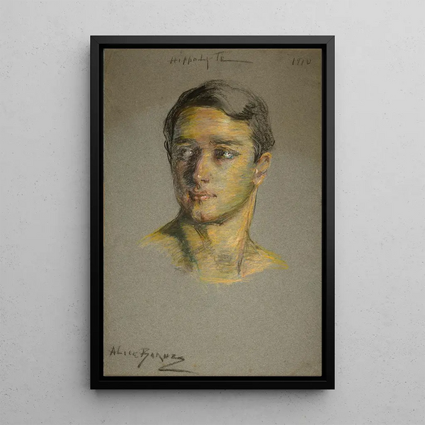 Hippolyte Thom - Alice Pike Barney — inramlat konstverk på väggen