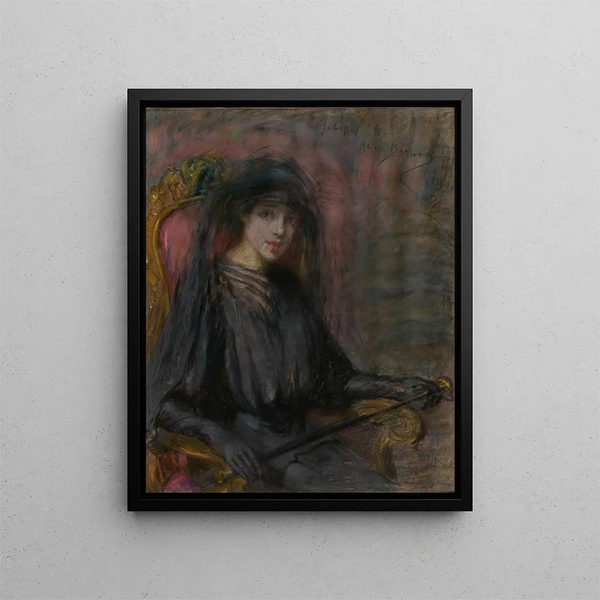 Julienne - Alice Pike Barney — inramlat konstverk på väggen