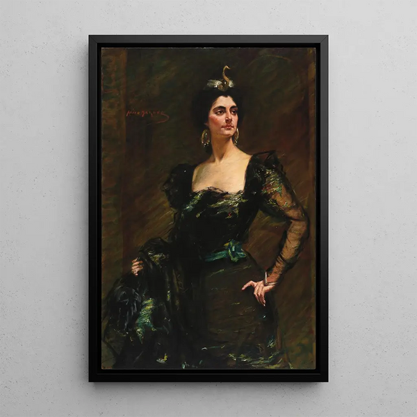 Kate Deering Ridgely - Alice Pike Barney — inramlat konstverk på väggen