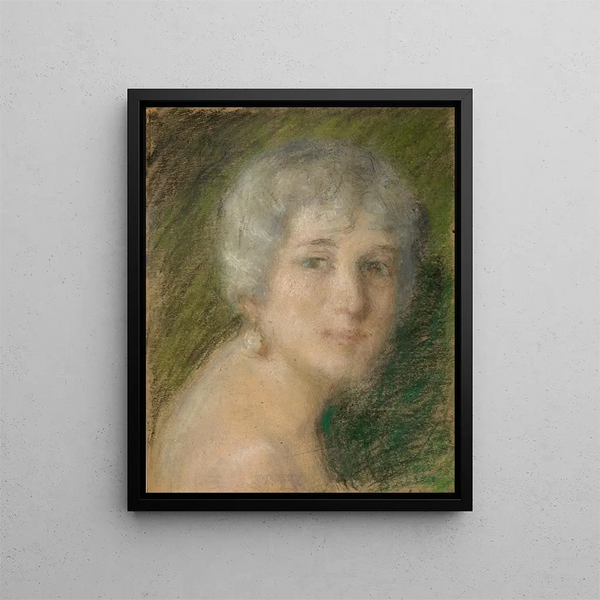 La Marquise - Alice Pike Barney — inramlat konstverk på väggen