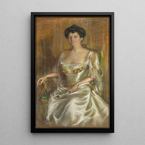 Reproduktion av målningen Dame med fläkt - Alice Pike Barney