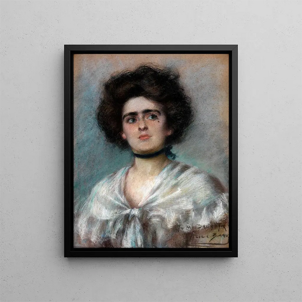 Laura à Fichu - Alice Pike Barney — inramlat konstverk på väggen