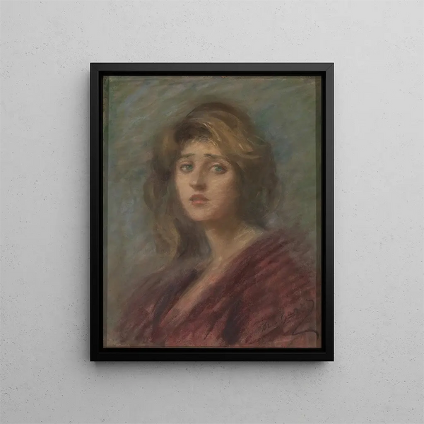 Madame R. - Alice Pike Barney — inramlat konstverk på väggen