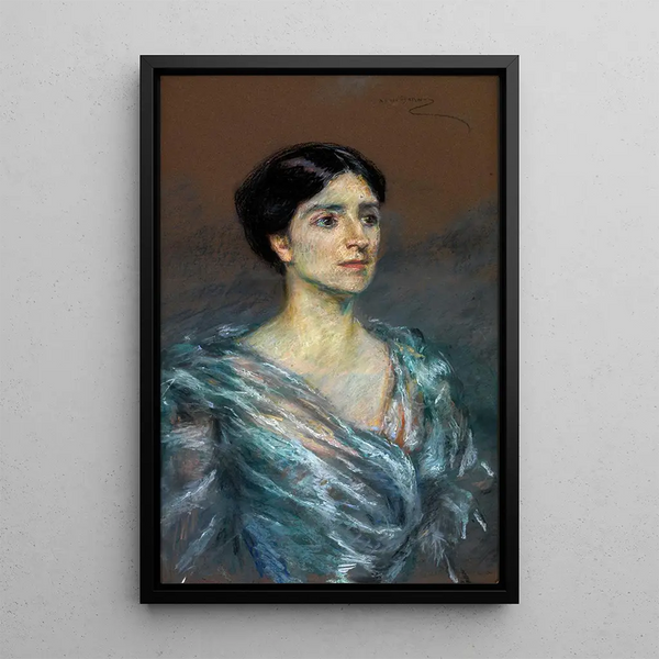 Marianne Girard - Alice Pike Barney — inramlat konstverk på väggen