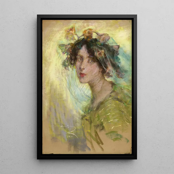 Reproduktion av målningen Gloires du matin - Alice Pike Barney
