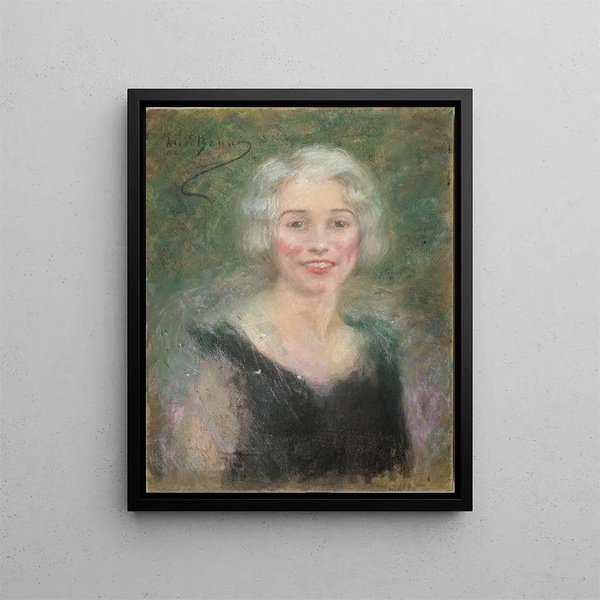 Mme Leslie Carter - Alice Pike Barney — inramlat konstverk på väggen