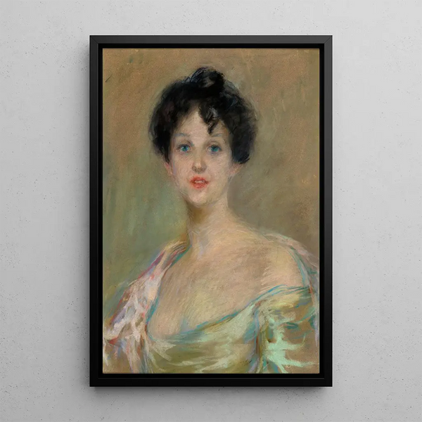 Madame Pansy Cotton - Alice Pike Barney — inramlat konstverk på väggen