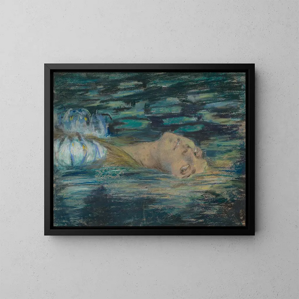 Ophelia - Alice Pike Barney — inramlat konstverk på väggen