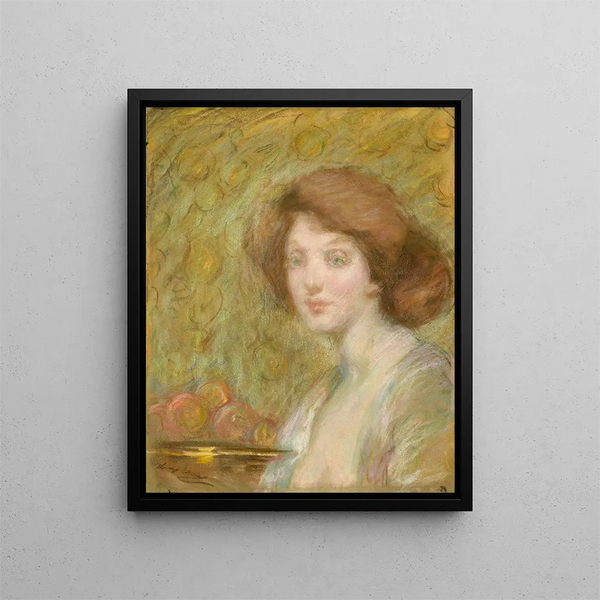Fleur de pêcher - Alice Pike Barney — inramlat konstverk på väggen