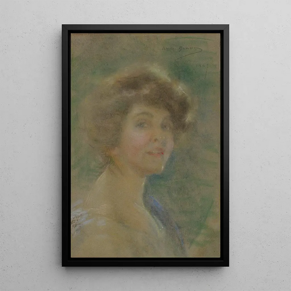 Reproduktion av målningen Självporträtt - Alice Pike Barney