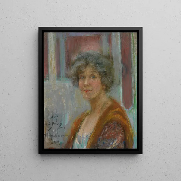Självporträtt 1924 - Alice Pike Barney — inramlat konstverk på väggen