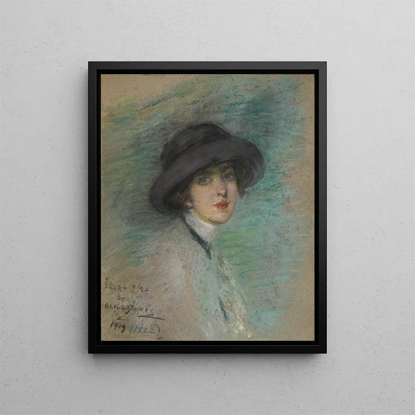 Le voyageur - Alice Pike Barney — inramlat konstverk på väggen