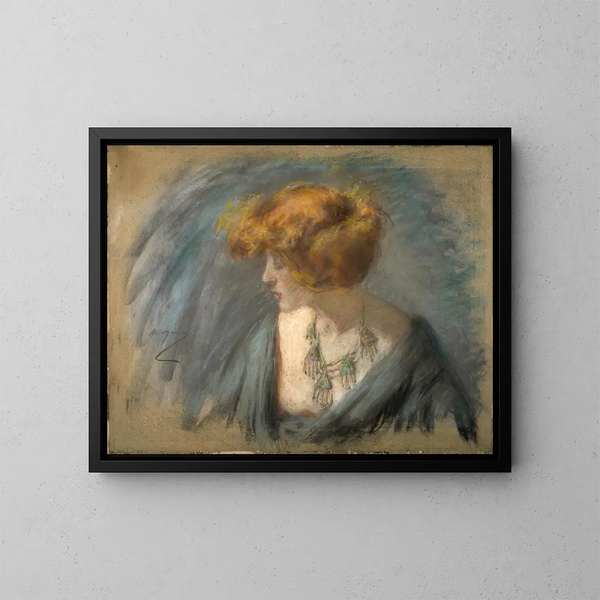 Cheveux de Titien - Alice Pike Barney — inramlat konstverk på väggen