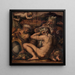 Allégorie de Borgo San Sepolcro et Anghiari - Giorgio Vasari — inramlat konstverk på väggen