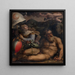 Allégorie de Fiesole - Giorgio Vasari — inramlat konstverk på väggen