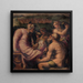 Allégorie de San Giovanni Valdarno - Giorgio Vasari — inramlat konstverk på väggen