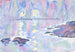 Aquarelle No 73 Blå och Lavendel - Allen Tucker — vy av konstverket