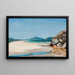Landskapsmålning med marinvy i Guarujá - Almeida Júnior — inramlat konstverk på väggen