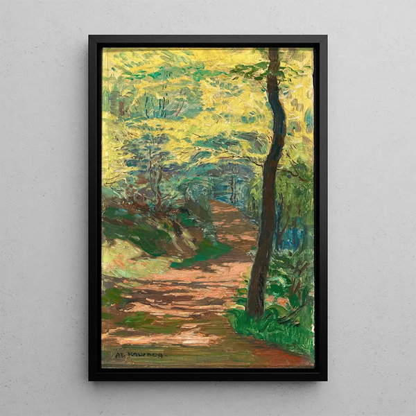 Alois Kalvoda - A Forest Path near Krivolat.webp