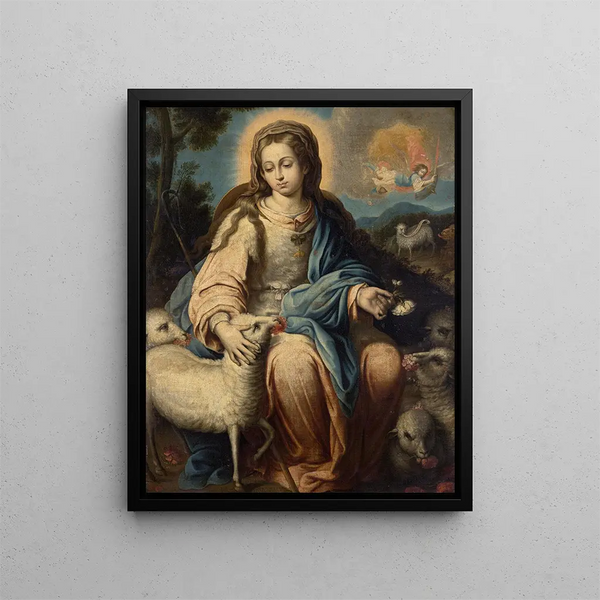 Alonso Miguel De Tovar - The Virgin as a Shepherdess.webp