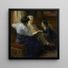 Alphons Marie Antoine Joseph Grandmont 1837-1909, den andra maken till konstnären, lärare för två italienska flickor - Bramine Hubrecht — väggpresentation av konstverket