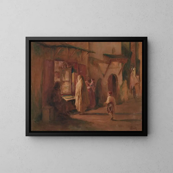 La Casbah - Alphonse Birck — inramlat konstverk på väggen