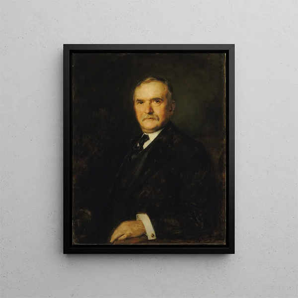 William T. Evans - Alphonse Jongers — inramlat konstverk på väggen