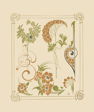 Alphonse Mucha - Abstract design based on flowers and arabesques.webp