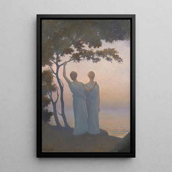 Reproduktion av målningen Contemplation - Alphonse Osbert
