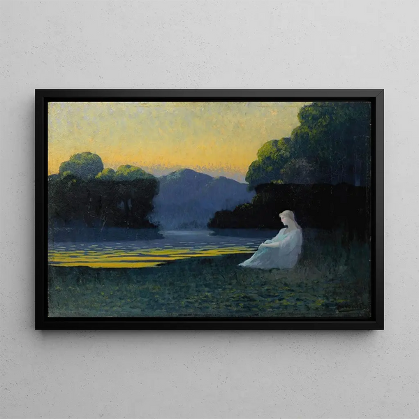I kvällens lugn - Alphonse Osbert — inramlat konstverk på väggen