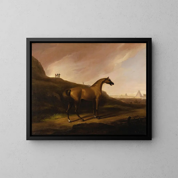 Le cheval de Napoléon - Alvan Fisher — inramlat konstverk på väggen