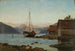 Kväll i Balestrand - Amaldus Nielsen — vy av konstverket