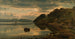Ambiance du soir Skogsfjord Mandal - Amaldus Nielsen — vy av konstverket