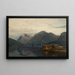 Vue de Hardanger - Amaldus Nielsen — inramlat konstverk på väggen