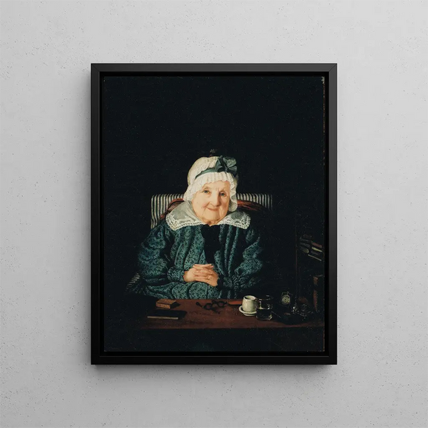 Christina Augusta von Fersen - Amalia Lindegren — inramlat konstverk på väggen