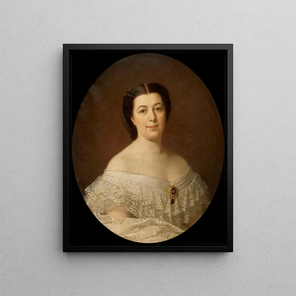 Oscara Fredrica Leopoldina Wahlström - Amalia Lindegren — inramlat konstverk på väggen