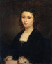 Portrait of Athnas Mialaret 1826-1899 wife Michelet - Amandine Parrot — vy av konstverket