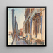 förtöjningsfästen för gondoler på Grand Canal - John Singer Sargent — inramlat konstverk på väggen