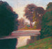 Ambiance du soir au ruisseau - Julius Exter — vy av konstverket
