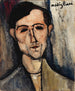 En man - Amedeo Modigliani — vy av konstverket