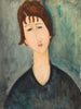 En kvinna - Amedeo Modigliani — vy av konstverket