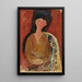 Reproduktion av målningen Beatrice Hastings sittande - Amedeo Modigliani