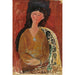Reproduktion av målningen Beatrice Hastings sittande - Amedeo Modigliani